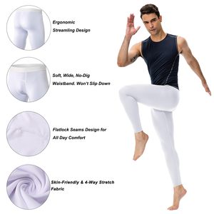 Leggings d'entraînement pour hommes avec logo personnalisé pour les séances de gym, les sports de plein air et le fitness quotidien - Product Image 6