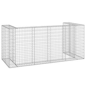 Pared de gaviones de acero galvanizado para cubos de basura 100 \ "x39.4 \" x43.3 \ "Dimensiones - Product Image 5