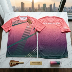 เสื้อปิ๊กเกิลบอล BIDV พิมพ์ลายแบบซับลิเมชั่น ระบายความชื้นได้ดี เสื้อผ้ากีฬาโพลีเอสเตอร์แขนสั้นสำหรับทุกเพศ - Product Image 2