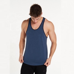 Custom Y Back <b>Men</b> Sleeveless Gym Singlets <b>Vest</b> Oversize <b>Men</b> Slim Fit Tank Tops 100% Cotton Breathable <b>Stringer</b> <b>Vest</b> for <b>Men</b> Bulk - Product Image 3
