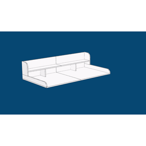 Organizzatore da banco antiscivolo a doppio strato da 137 cm di larghezza x 70 cm di profondità per lavatrice e asciugatrice, con ripiani in legno e unità portaoggetti - Product Image 4