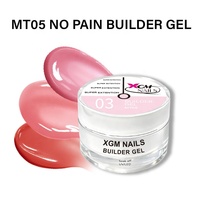 XGM NAILS Gel de couleur unie sans douleur ni brûlure, sans TPO ni HEMA, pour extension d'ongles, compatible lampe UV, gel dur de construction