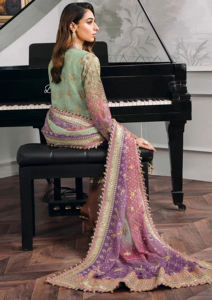 Ensemble de 2 pièces haut de gamme pour femme, style Salwar Kameez, imprimé numérique, style pakistanais, robe longue d'été pour soirée, séchage rapide, respirant - Product Image 5