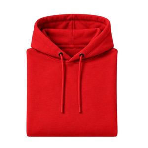 Sudadera Clásica Roja con Capucha, Sudadera Informal de Manga Larga con Capucha con Cordón Ajustable y Bolsillo Frontal Tipo Canguro - Product Image 5