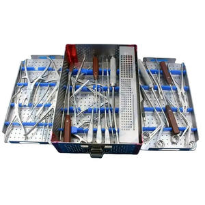 Juego de Instrumentos para Cirugía de Columna Lumbar, Instrumentos Quirúrgicos Ortopédicos de Acero Inoxidable, Certificación MOL, con Caja de Esterilización - Product Image 1