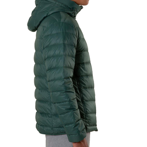 Blouson d'hiver décontracté pour homme, vert, à capuche, en duvet, coupe-vent, coupe droite, fermeture éclair, couleur unie, extérieur en polyester 2026 - Product Image 6