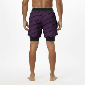 Shorts de sport personnalisés pour hommes et femmes, 5 poches, professionnels, 2 en 1, séchage rapide, respirants, pour la boxe thaïlandaise, la course à pied, anti-UV, imperméables - Product Image 2