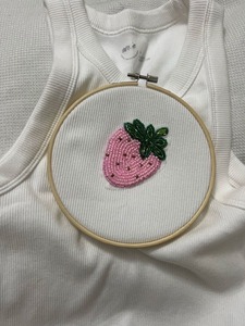 Handcrafted Glass & <b>Crystal</b> Tops with Stylish Floral Embroidery Design Luxury Beaded Embroidery Tops for Baptism Party Functions - Product Image 4