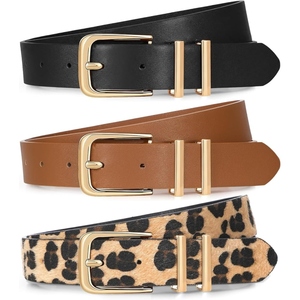 Cinturón de Cuero Genuino para Mujer, Hebilla Redonda Elegante, Cuero de Grano Completo, Personalización de Marca OEM, Accesorio para la Cintura - Product Image 1