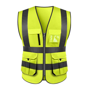 OEM Custom Polyester Hi Vis Reflective Work Vest High Visibility Safety Workwear Waterproof Utility Tactical Vest Wholesale - Product Image 6