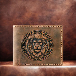 Men's Genuine Leather <b>Bifold</b> Wallet with RFID Feature Slim Card Holder <b>Purse</b> Fashion open Closure-Best Gift - Product Image 1