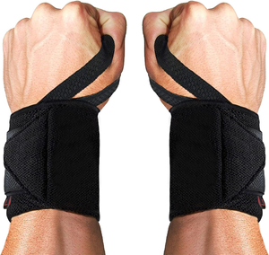 Sangles de soutien pour poignets en néoprène élastique respirant et réglable, pour la musculation, le fitness et le powerlifting, robustes - Product Image 5
