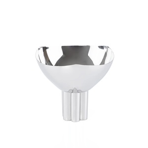 Standard Quality Classic Design Handmade Nickel Plated Metal Serving Bowl Customized Shape Oven/<b>Microwave</b> Safe for Daily Home - Product Image 1