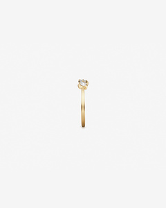 0.40 CTW Lab Grown Diamond Ring 14K Yellow Gold Marquise Oval Fancy Cut Four Stone Band Fine Jewelry OEM ODM Bulk Supplier - Product Image 4