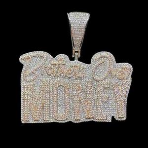 Collar con Colgante de Nombre Personalizado de Lujo con Incrustaciones de Diamantes VVS1 Moissanite, Joyería Hip Hop - Product Image 3