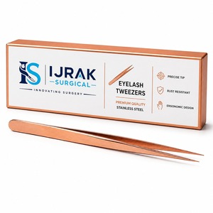 แหนบต่อขนตาปลายตรง สแตนเลสสีโรสโกลด์ สำหรับแยกขนตาและต่อขนตาแบบวอลลุ่ม - Product Image 4
