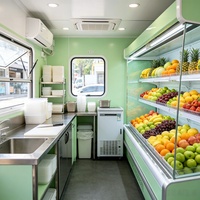 Camion de restauration mobile électrique personnalisable avec congélateur et équipement commercial pour la vente de crèmes glacées