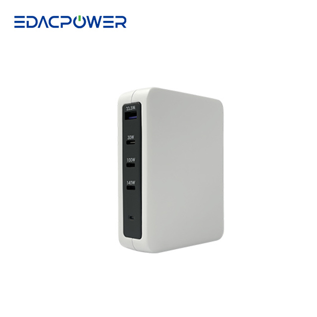 5V 9V 12V 15V 20V 28V 240W 3A GaN PD Charger (USB Type-C) Plug in PC EU424A Series for Electronic Use