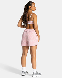 Shorts de Mujer de Primera Calidad, 100% Algodón, con Logotipo Personalizado Bordado en 3D, Estampado de Leopardo Rosa, con Ribete, Corte Relajado - Product Image 6