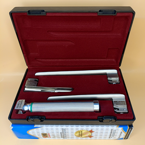 LAPA-737840-5-3 ชุดเครื่องมือส่องกล่องเสียงมิลเลอร์ไฟเบอร์ออปติก 3 ใบมีด 1-2-3 พร้อมด้ามจับสำหรับเด็ก คุณภาพพรีเมียม ใบมีดสแตนเลสแบบใช้ซ้ำได้ - Product Image 6