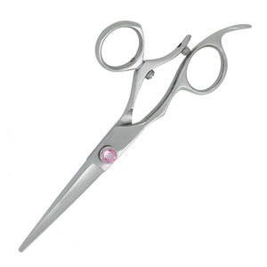 Professional Silver Color Right Handed Swivel Sharp <b>Blade</b> Tip Stainless Steel Medium Handle Hair Cutting <b>Barber</b> Salon Scissors - Product Image 3