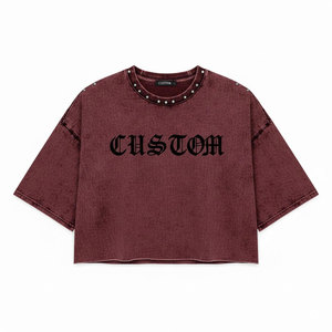 Fabricante de Camisetas Personalizadas con Pedrería, con Logotipo Personalizado y Desarrollo de Identidad de Marca, con Calidad Premium - Product Image 1