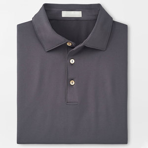 Camiseta Polo Premium Color Gris Carbón para Hombre 2026 |   Camiseta Deportiva de Poliéster que Absorbe la Humedad |   Tee de Golf Deportivo Personalizado con Logotipo al por Mayor - Product Image 5