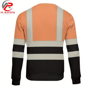 Sweat-shirt de travail à prix de gros pour hommes, sweat-shirt réfléchissant haute visibilité à col rond, polaire vierge pour femmes, idéal pour l'hiver - Product Image 2