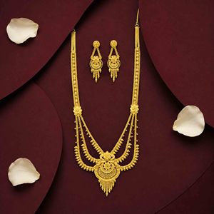 Wholesale 14K 18K 24K Micron Gold Plated Rani Haar <b>Long</b> <b>Necklaces</b> Set Traditional Design Jewelry Set Fashion Jewelry Oro Joyeria - Product Image 3
