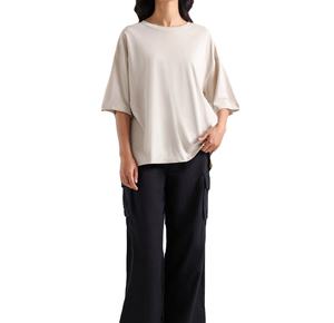 Camiseta de manga corta de buena calidad para mujer, ropa deportiva de buen Material, camiseta de color sólido para mujer - Product Image 1