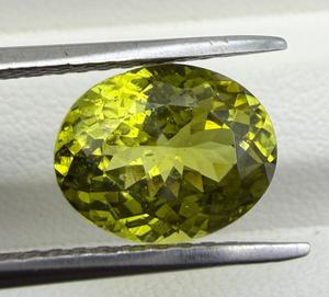 Natürlicher Chrysoberyl-Edelstein, oval geschliffen, 8x10,50mm, 3,76 Karat, leuchtend gelbgrün, Shamim-Edelsteine, ohne Loch, für die Schmuckherstellung - Product Image 5