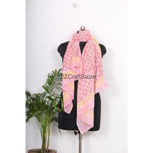 Wholesale 100% Cotton Block Printed Beach Sarong Pareo Bikini Cover Up <b>Wrap</b> Scarf Soft Handmade Women - Product Image 5