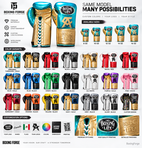 No Boxing No Life Guantes de Boxeo de Cuero con Cordones Transpirables Equipo de Entrenamiento de Alta Calidad para Adultos Hecho en México - Product Image 5