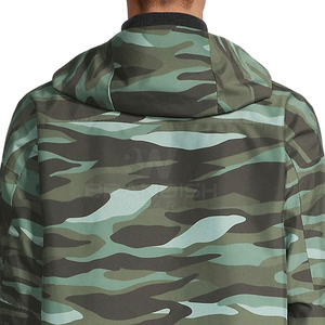 Veste coupe-vent unie pour homme, style streetwear hiver, avec poches, légère, en polyester/nylon, réversible, coupe-vent - Product Image 6