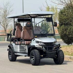 Factory Price Electric Golf Cart for Sale Lithium <b>Battery</b> Steel Golf Buggy 3-4 Passenger Utility Cart Resort Campus Club - Product Image 1