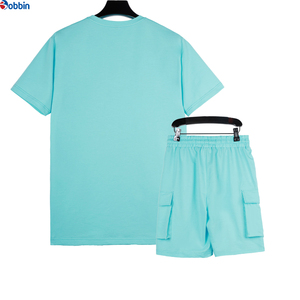 Ensemble short cargo imprimé respirant et confortable pour l'été, personnalisable, grande taille pour hommes, séchage rapide, ensemble 2 pièces pour le jogging - Product Image 3