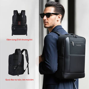 Sac à dos professionnel de luxe pour ordinateur portable, étanche, avec fermeture éclair, coque rigide, esthétique, antivol et antichoc - Product Image 6