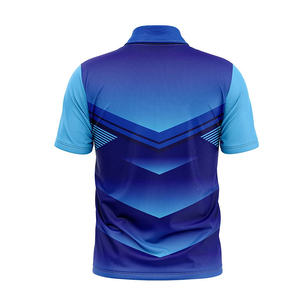 Polo en coton respirant à manches courtes pour homme, personnalisable par sublimation, idéal pour le sport et les loisirs estivaux - Product Image 2