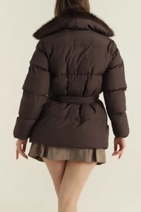 Top Seller 2025 High Quality Women Sheep Skin Puffer <b>Jacket</b> Autumn Nylon Breathable Canvas <b>Waterproof</b> Fashion Wear - Product Image 6