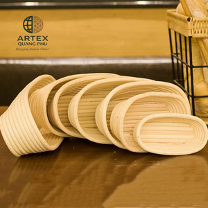 Juego de Cestas Ovaladas Premium para Fermentación de Pan, Ratán Natural Antiadherente, Fábrica Vietnamita ARTEX QUANG PHU - Product Image 1