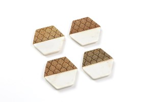 Premium Wood <b>Marble</b> Tea Coaster <b>Set</b> by NEHA ENTERPRISES Modern Round Beverage Coasters for <b>Coffee</b> <b>Table</b> - Product Image 2