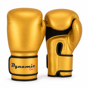 Guantes de Boxeo Profesionales de Cuero en Oferta, Ecológicos, con Logotipo Personalizado y Correa para la Muñeca para Competición - Product Image 1