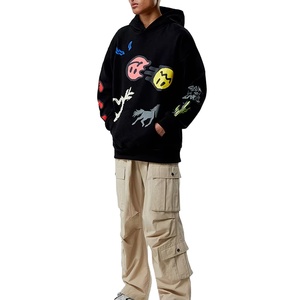 Sweat-shirts pour hommes de haute qualité, style streetwear tendance, imprimés en relief, 100% coton - Product Image 4