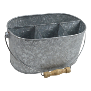 European Planters Galvanized Design Planter and Pots Antique <b>Garden</b> Decor Planter With Handle for Flower and Plant Decor - Product Image 6