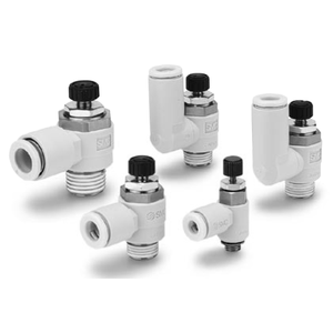 Contrôleur de vitesse pneumatique SMC AS1201FM-M5-04 vanne à aiguille - Product Image 3