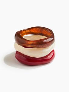 Trendy Wholesale Candy Color Resin Cuff Bracelet Fashion Square Acrylic Plastic Bangles Bracelet Jewelry Resin <b>Craft</b> - Product Image 5