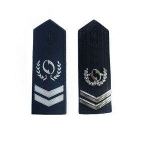 Epaulettes de hombro lisas, doradas, con orificio para botón y cordones, para uniforme - Product Image 1