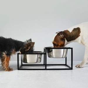 Soporte para tazón de mascotas personalizado, resistente, de hierro, para uso doméstico, decorativo, metálico, antideslizante. - Product Image 1