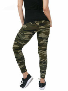 High Waist Camouflage Printed Yoga <b>Leggings</b> Full Length Elastic Waist Four-Way Stretch Women Pants - Product Image 1