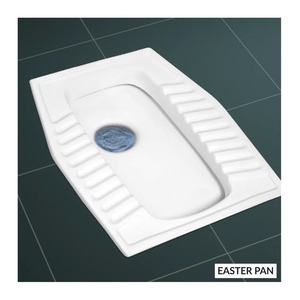 Toilette à squat en céramique Orissa Pan de haute qualité Design moderne Fourniture d'exportation durable et en vrac disponible pour les besoins sanitaires - Product Image 4